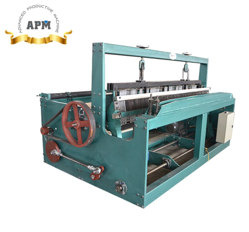 Semi Automatic Crimped Wire Mesh Assembly Fence Net Sieve Screen Weaving Machine