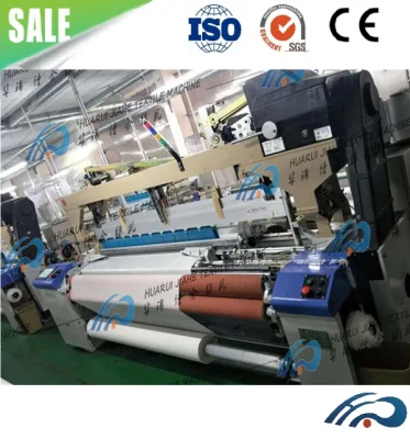 Plain/ Cam/ Dobby Shedding Cotton Weaving Smart Air Jet Loom/ Small Type Air Jet Loom Economical Model with 1.5 Warp 1 Cloth Roll Polyester Bedsheets Fabric